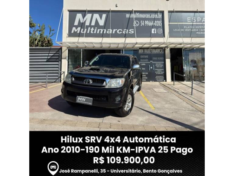 TOYOTA - HILUX - 2009/2010 - Preta - R$ 109.900,00
