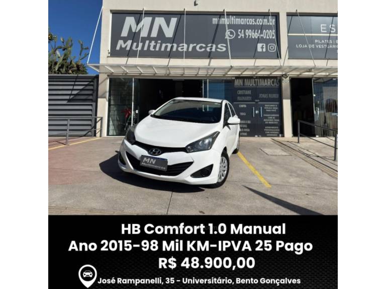 HYUNDAI - HB20 - 2015/2015 - Branca - R$ 48.900,00